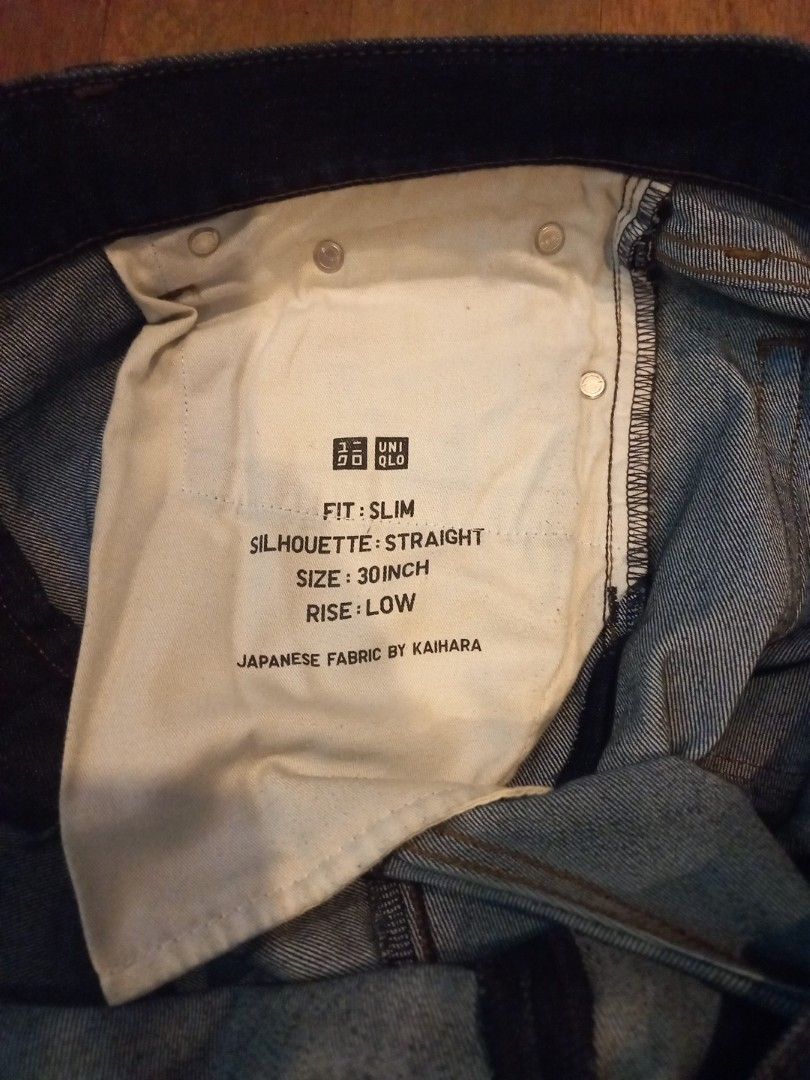 Uniqlo Kaihara Denim (Category: Trousers) located in Pasig City. Submitted by ma-rt (Listing ID 1280028514, Image 3). Description: Uniqlo Kaihara Denim Slim Size 30 Not Selvedge Not Thrifted Pasig, Manila.