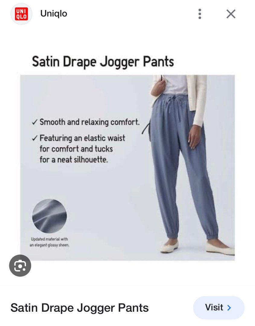 Drape Jogger Pants (Front Straight)