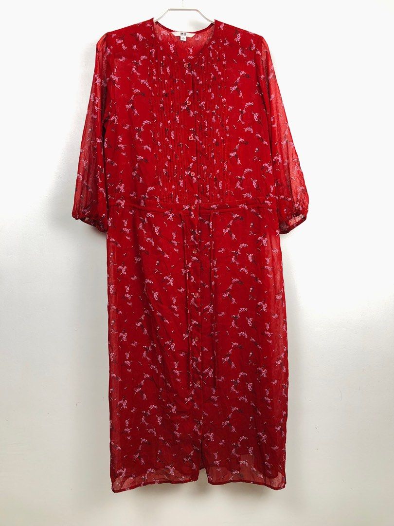 sachin and babi light blue dress Gathered Empire Waist Maxi Cherry Merlot / Medium