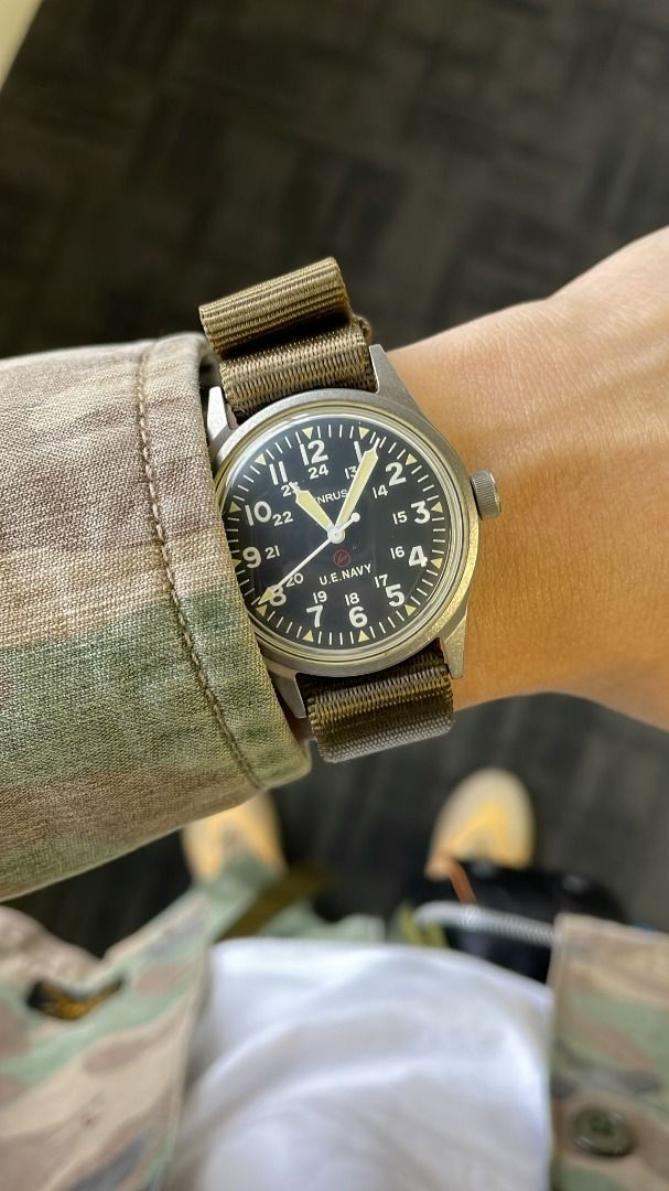 Vintage Rare Uniform Experiment Benrus Military Watch (Fragment)