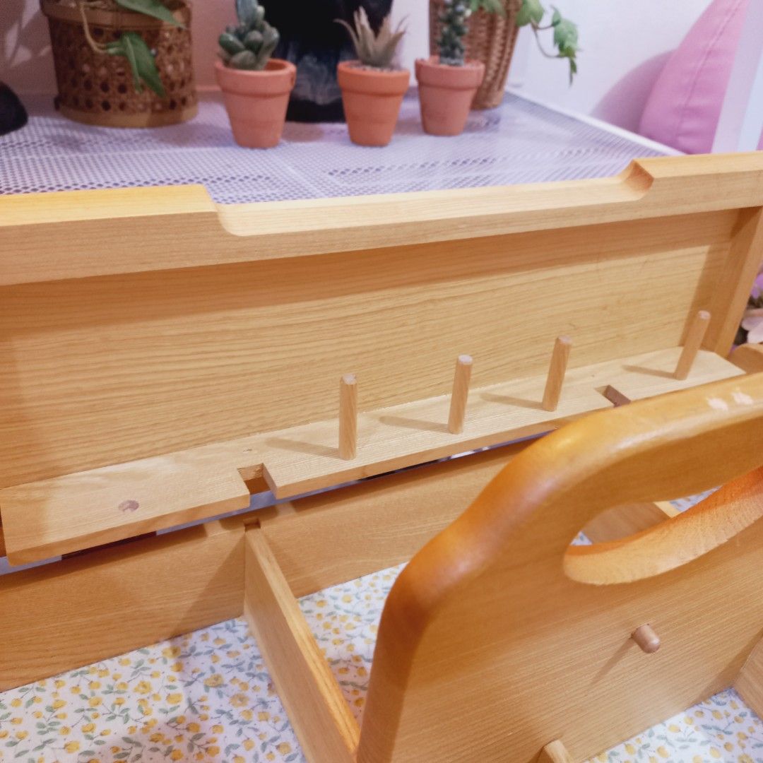 Vintage wooden sewing box organizer coquette shabby chic, Hobbies & Toys, Memorabilia