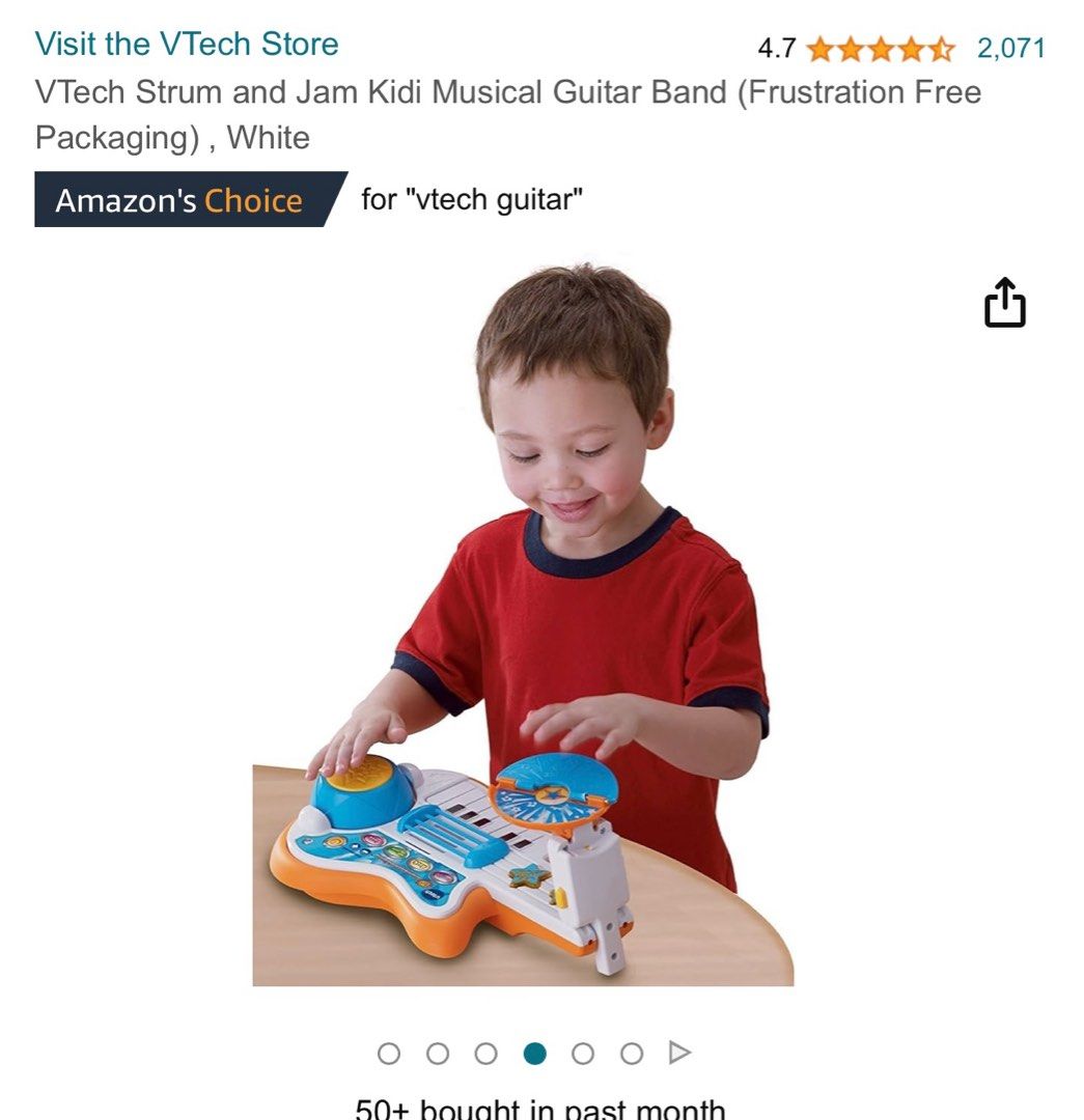 Vtech strum and jam kidi musical discount guitar band