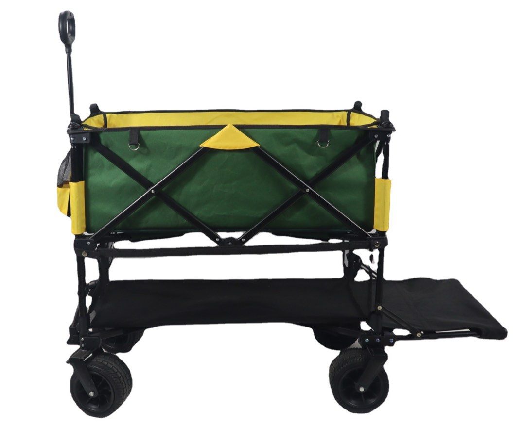 Double Decker Wagon Trolley Quad folding Heavy Duty Open End