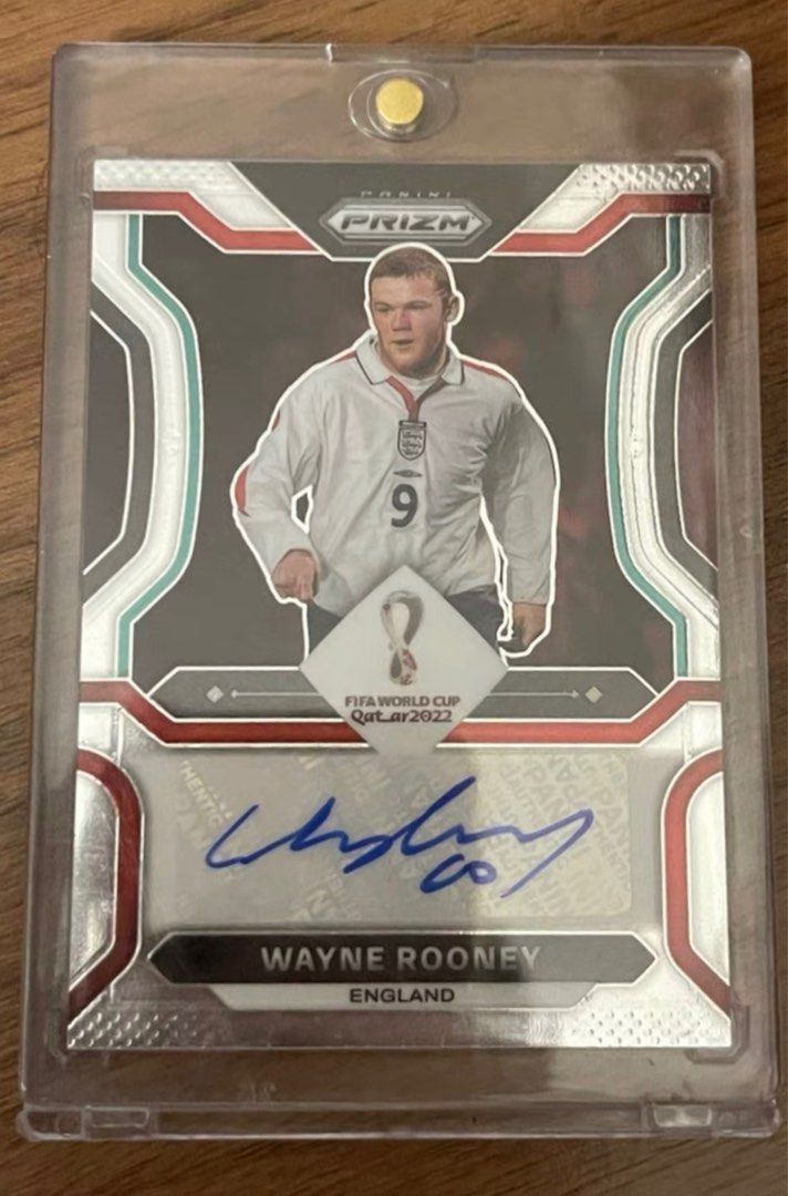 Wayne Rooney Panini Prizm World Cup auto Man United England Legend 