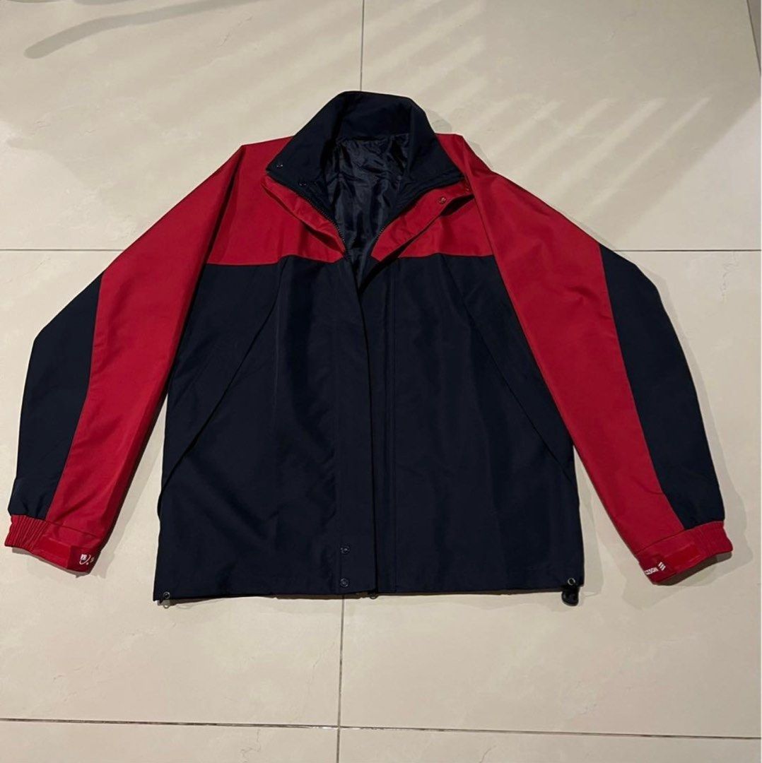 Red windbreaker jacket womens hot sale