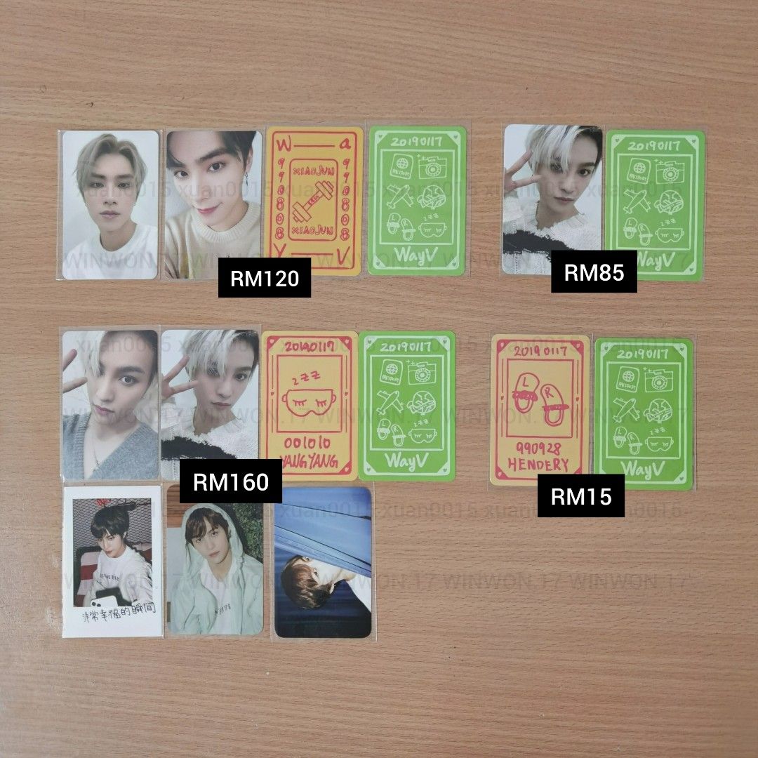 WTS NCT WayV 3rd 4th Anniversary pc MD party package plastic wine