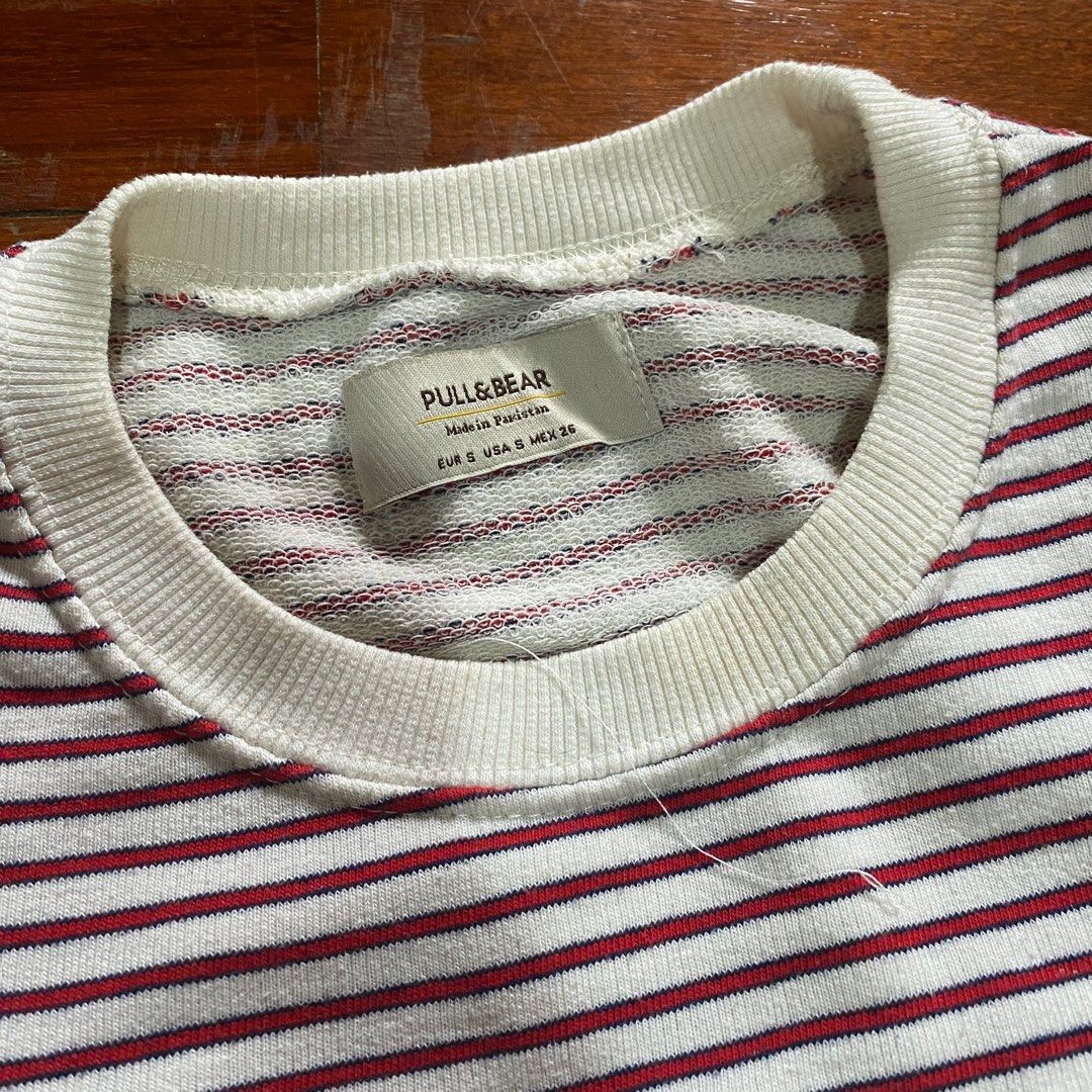 Pull and online bear white jumper