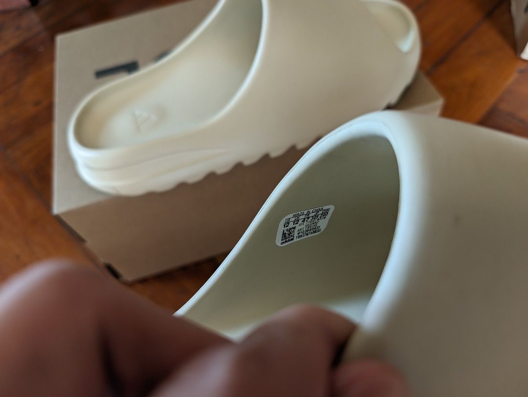 Yeezy Slide (Bone), Men's Fashion, Footwear, Slippers & Slides on Carousell