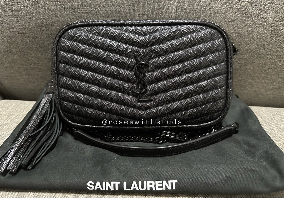 Medium lou calfskin hotsell leather camera bag