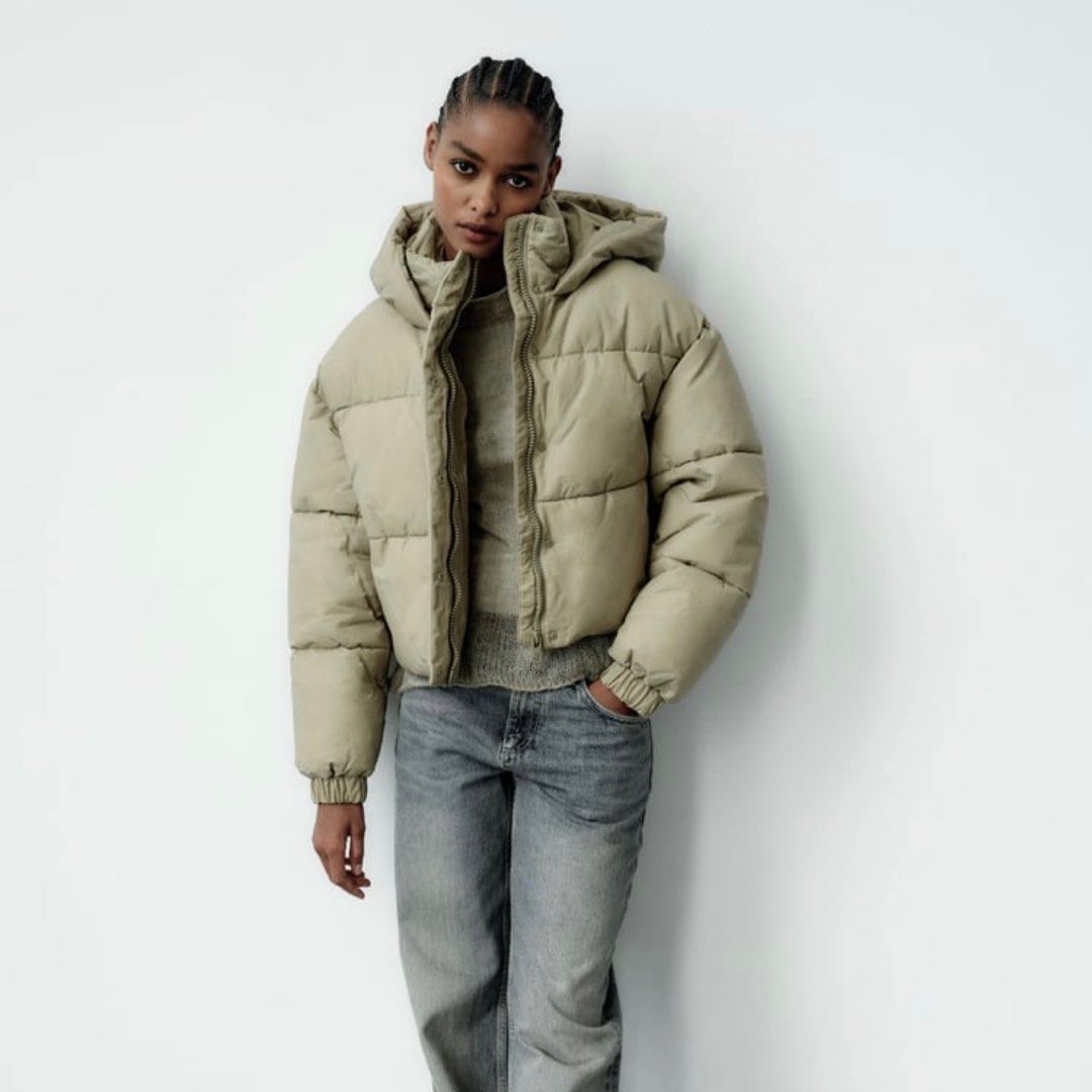 Zara Puffer Jacket Women s Fashion Coats Jackets and Outerwear