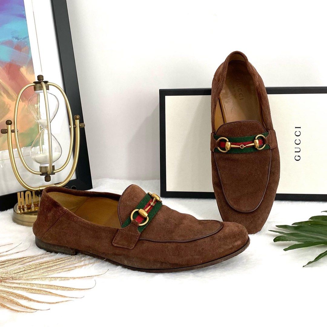 Gucci horsebit cheap loafers suede