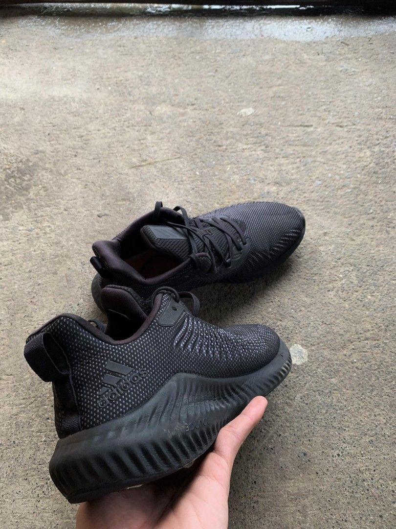 Adidas alphabounce triple black Men s Fashion Footwear