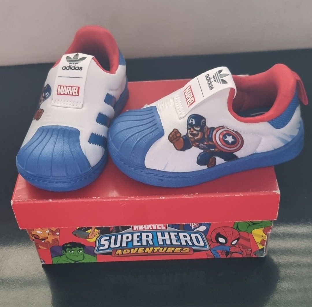 Red adidas online baby shoes