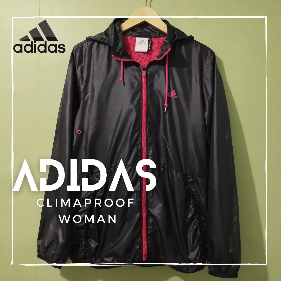 ADIDAS Climaproof Black Running Jacket Woman Original