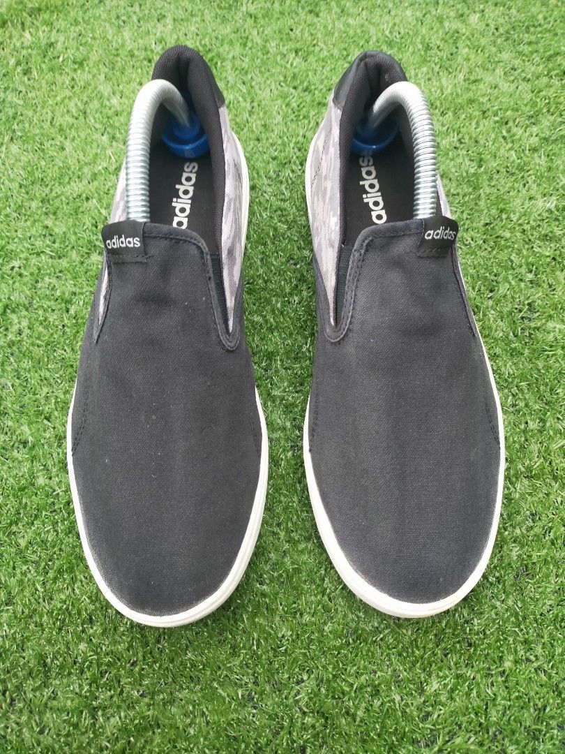 Adidas neo slip on black cheap
