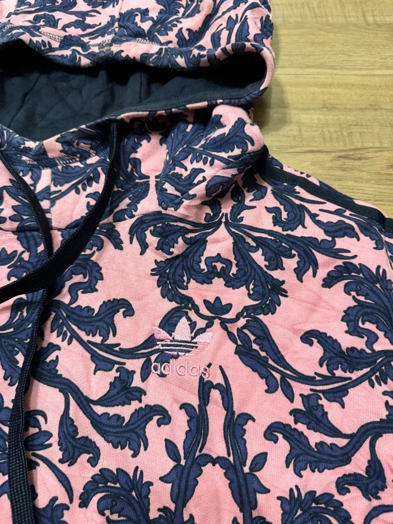 ADIDAS ORIGINALS FLORAL FULL PRINT HOODIE Women s Fashion Coats Jackets and Outerwear on Carousell