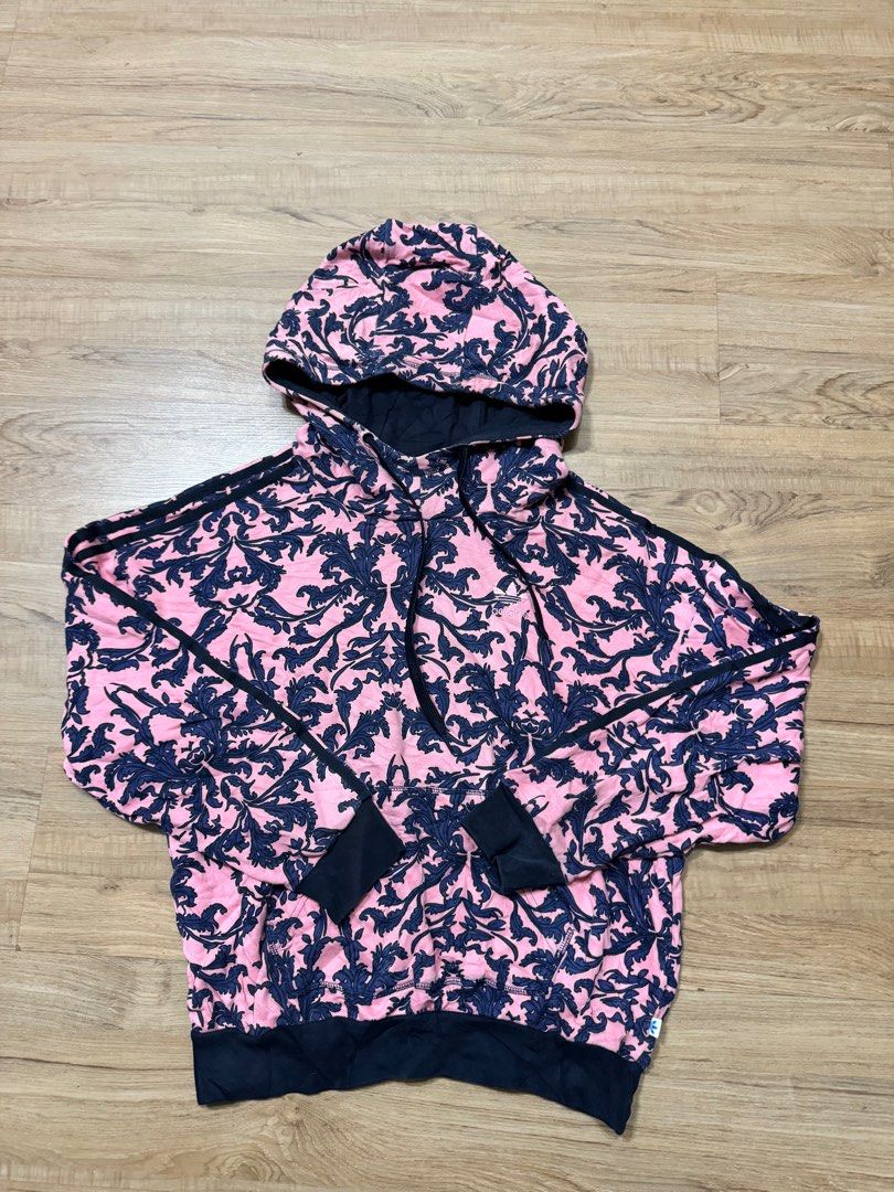 Adidas floral print hoodie 2025