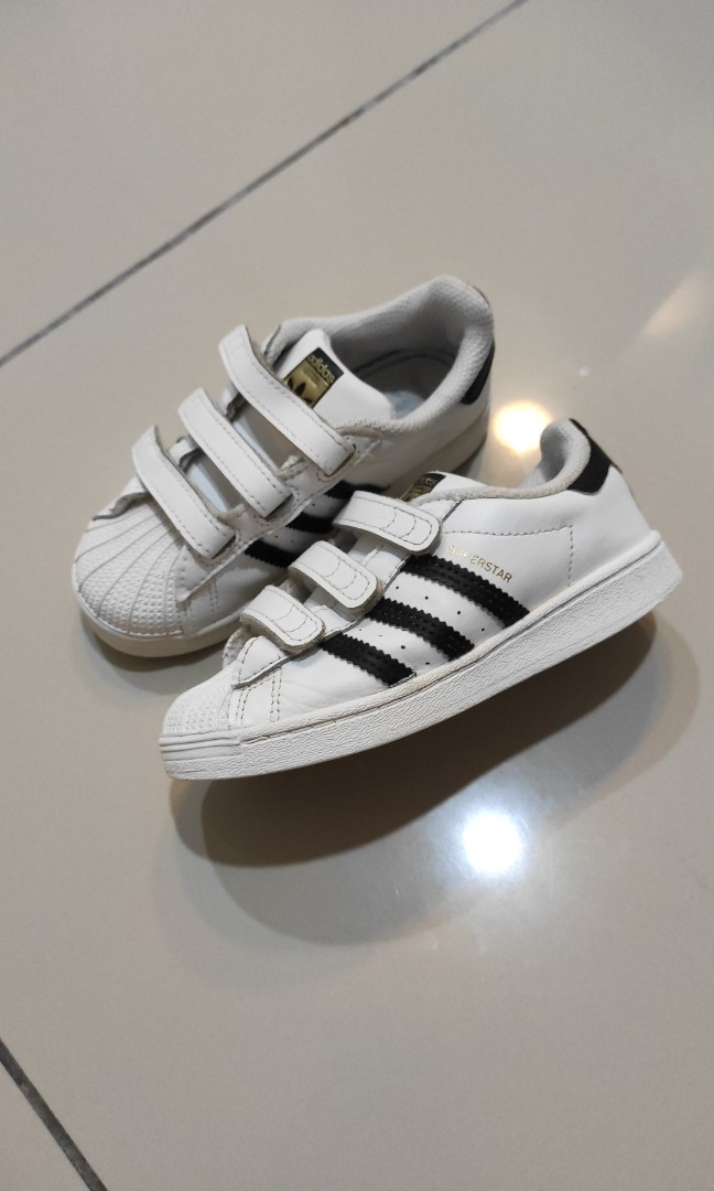 Adidas superstar black shop and white olx