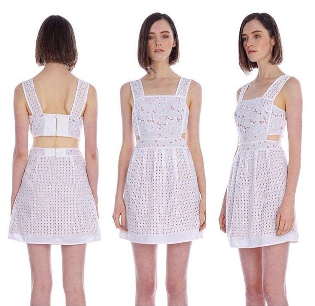 Aijek Ann Broderie Dress