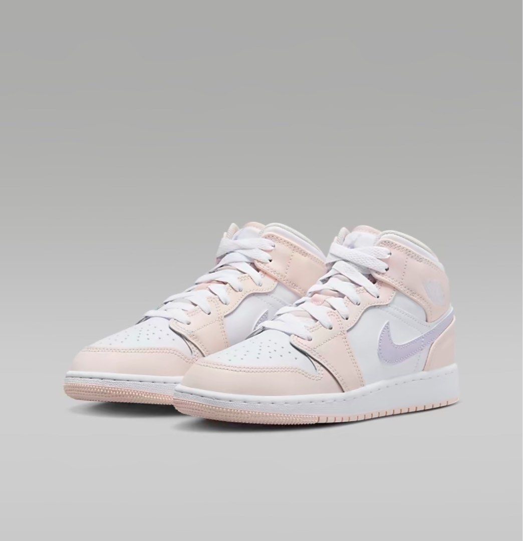 Air Jordan 1 Mid Violet Frost GS Women s Fashion Footwear