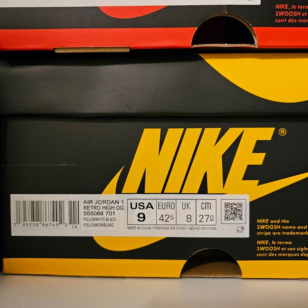 air jordan 1 pollen box