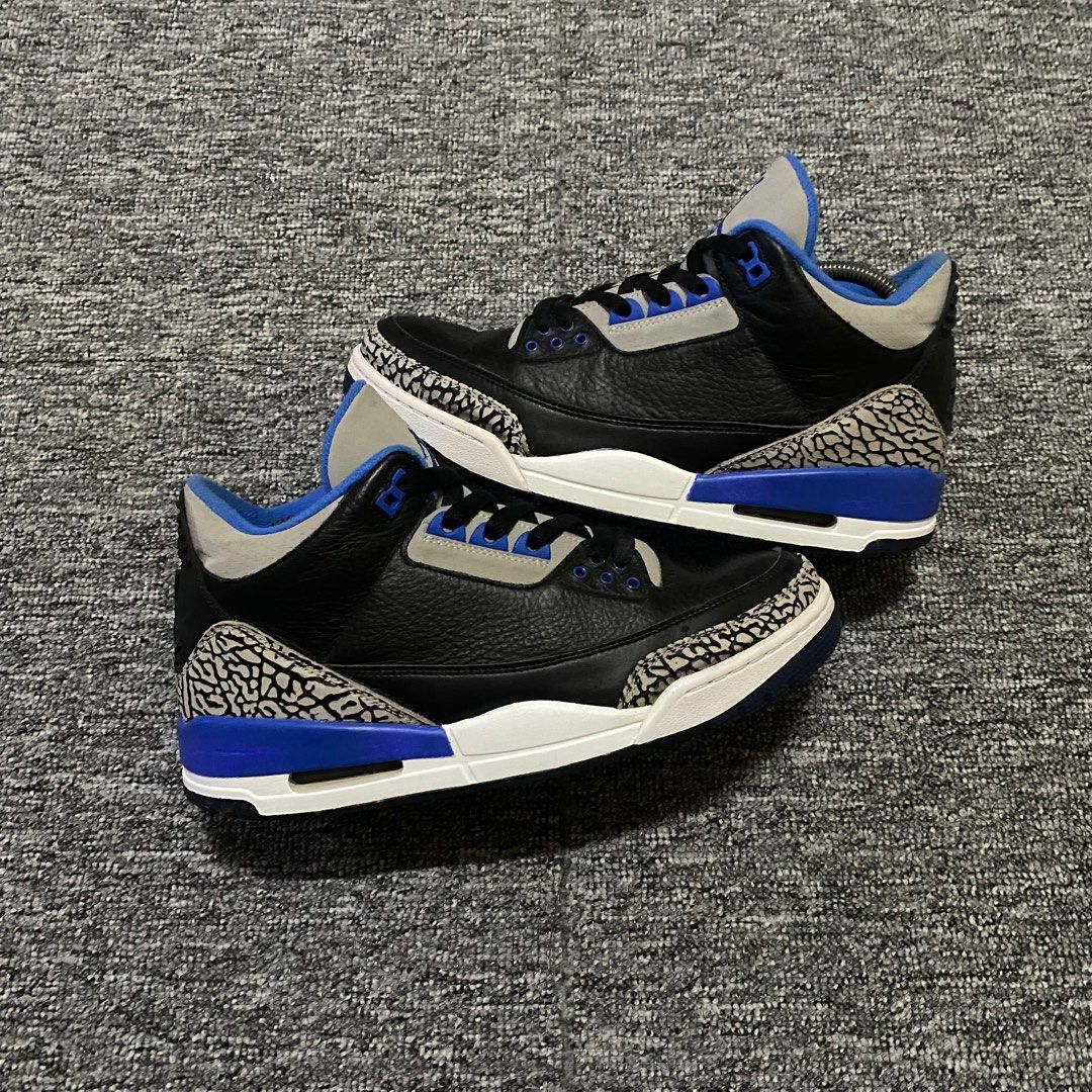 Jordan 3 clearance sports blue