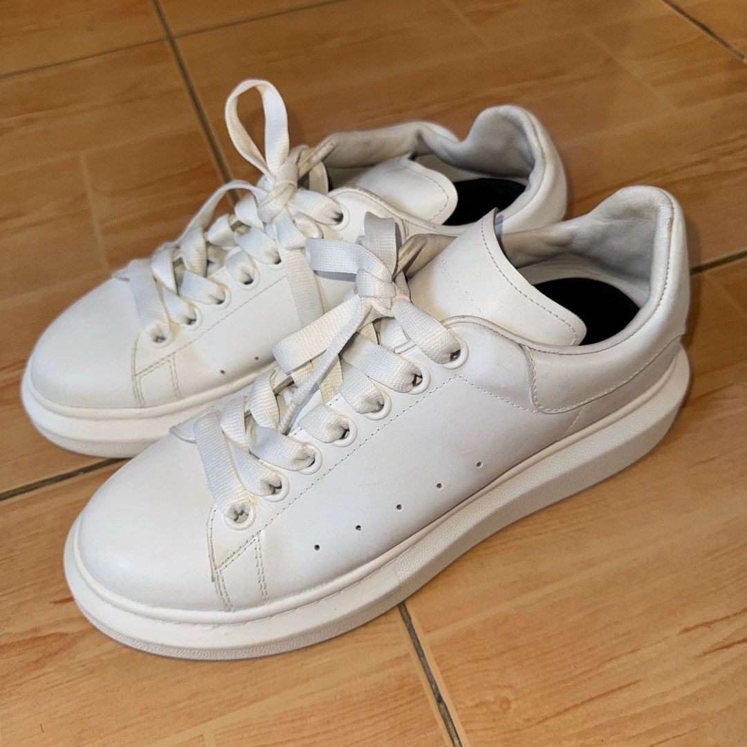 Alexander mcqueen clearance all white sneakers