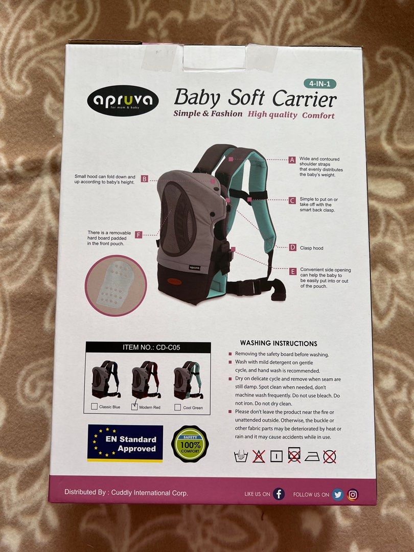Apruva baby soft carrier 4in1, Babies & Kids, Going Out, Carriers