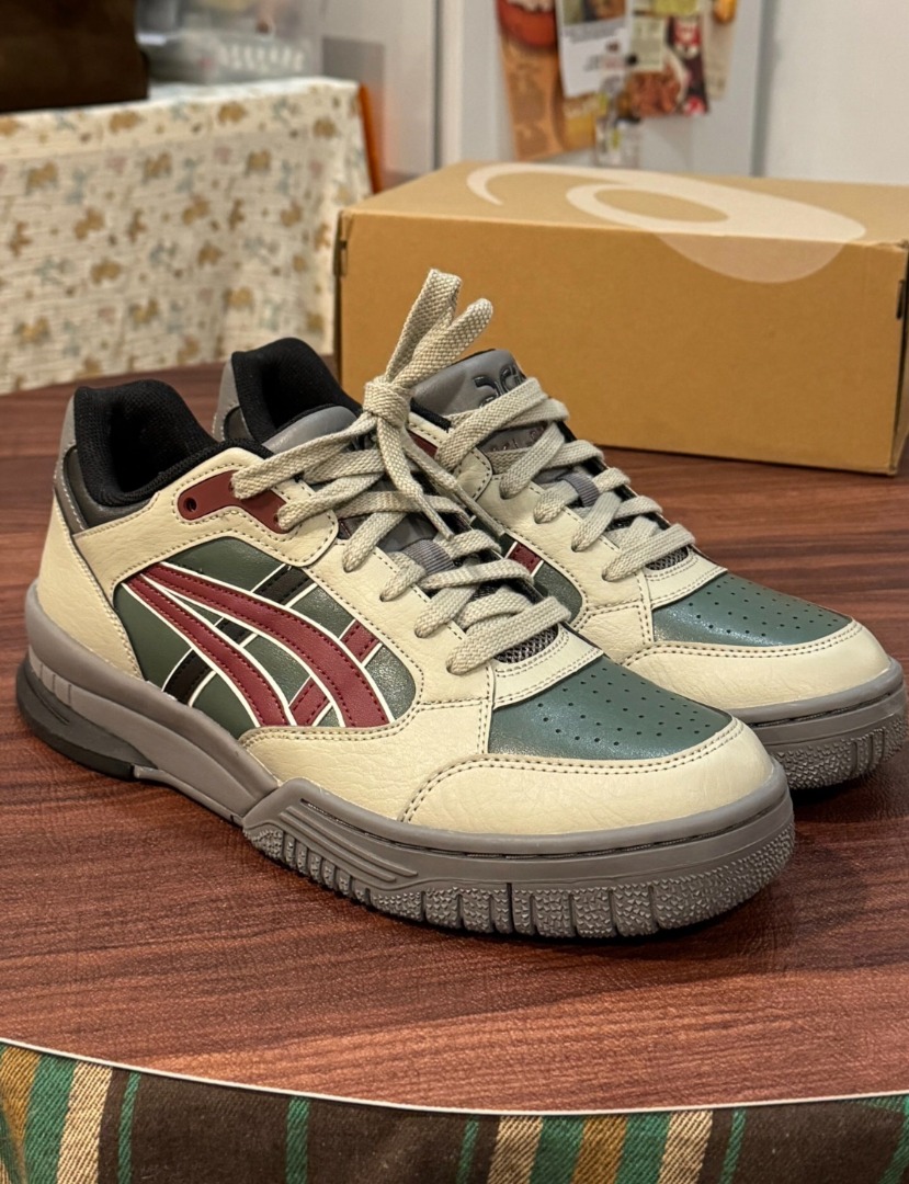 Asics Gel Spotlyte LOW Green Men s Fashion Footwear Sneakers on