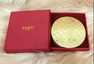 Authentic Gucci Gold Two Way Pocket Mirror