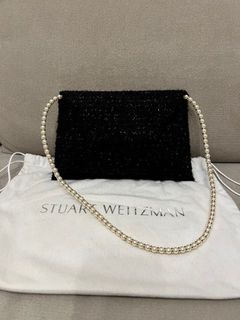 Authentic Stuart Weitzman Petite Pearl Black Boucle