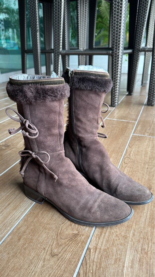 Balenciaga suede ankle boots