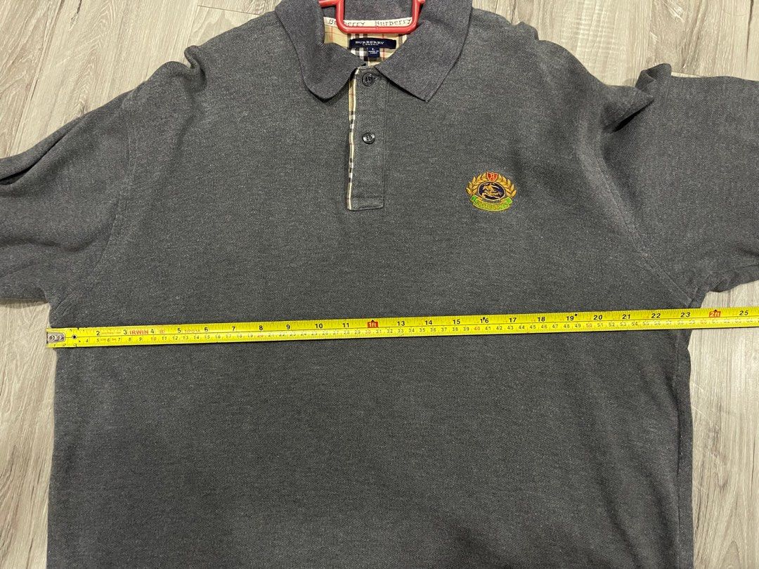 Burberry L S Polo Shirt size XL