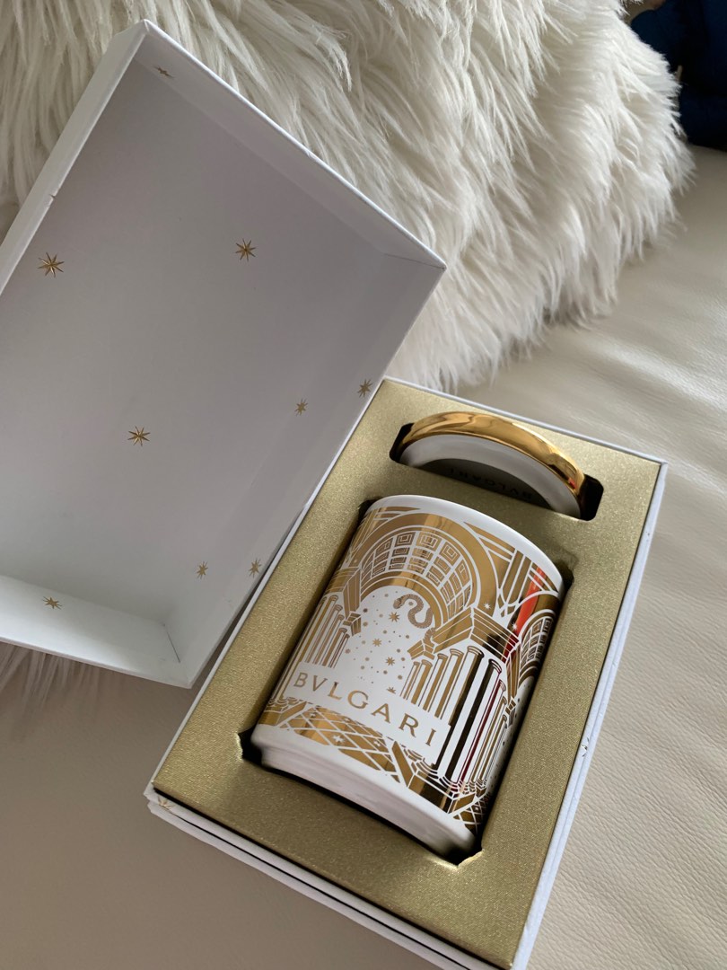Bvlgari scented perfume candle Furniture Home Living Home Fragrance on Carousell