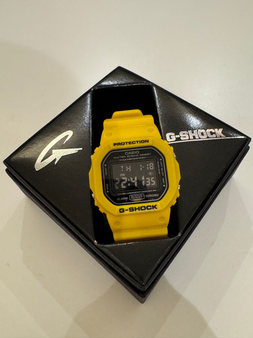 Casio G-Shock DW-5600FS-9JF DW-5600FS-9 DW-5600, 男裝, 手錶及配件