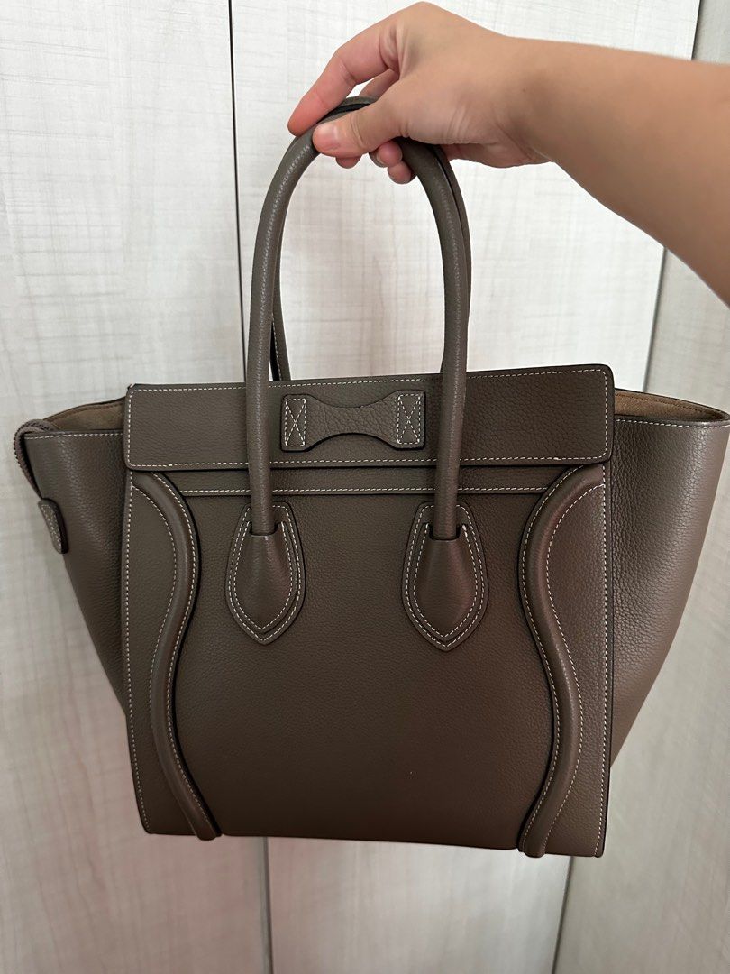 Celine micro sales luggage grey