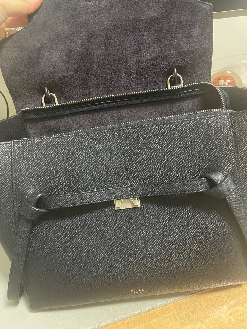 Celine mini belt bag black top