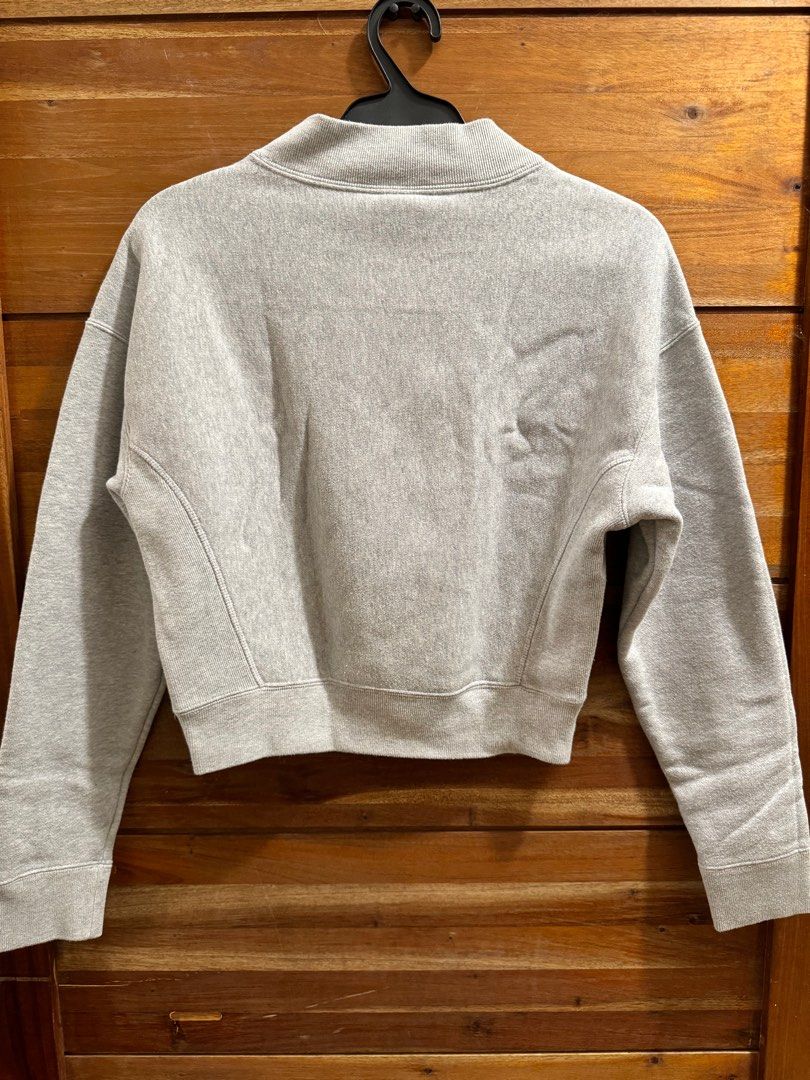CHAMPION GREY CROPPED SWEATER