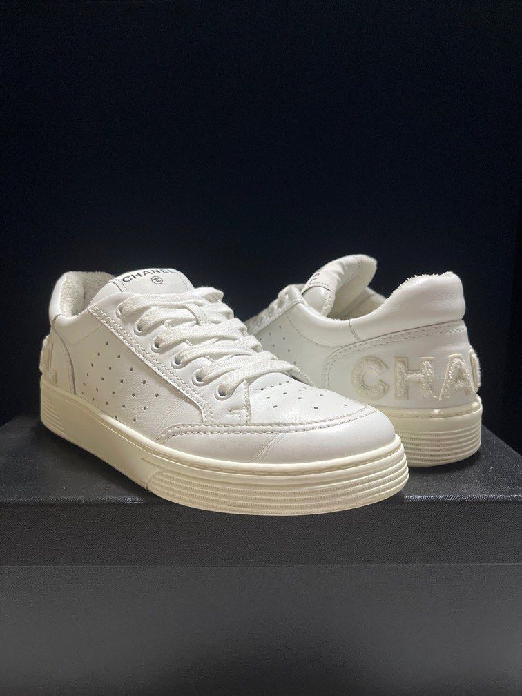 Chanel white sneakers new arrivals