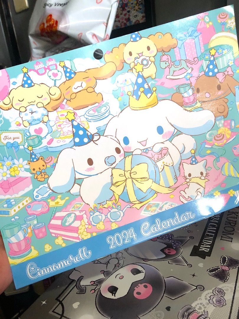 Cinnamoroll 2024 Calendar, Hobbies & Toys, Stationary & Craft, Art