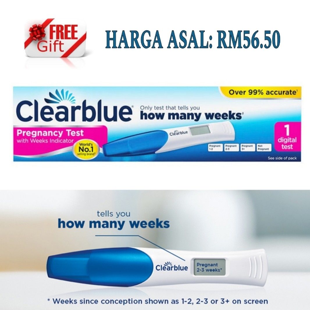 1 x Clearblue Digital Pregnancy Test with Conception Indicator