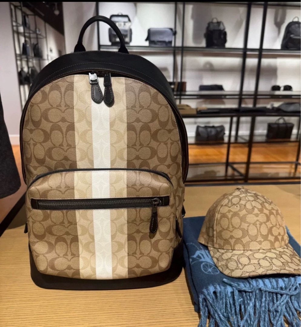 Coach west print logo Backpack