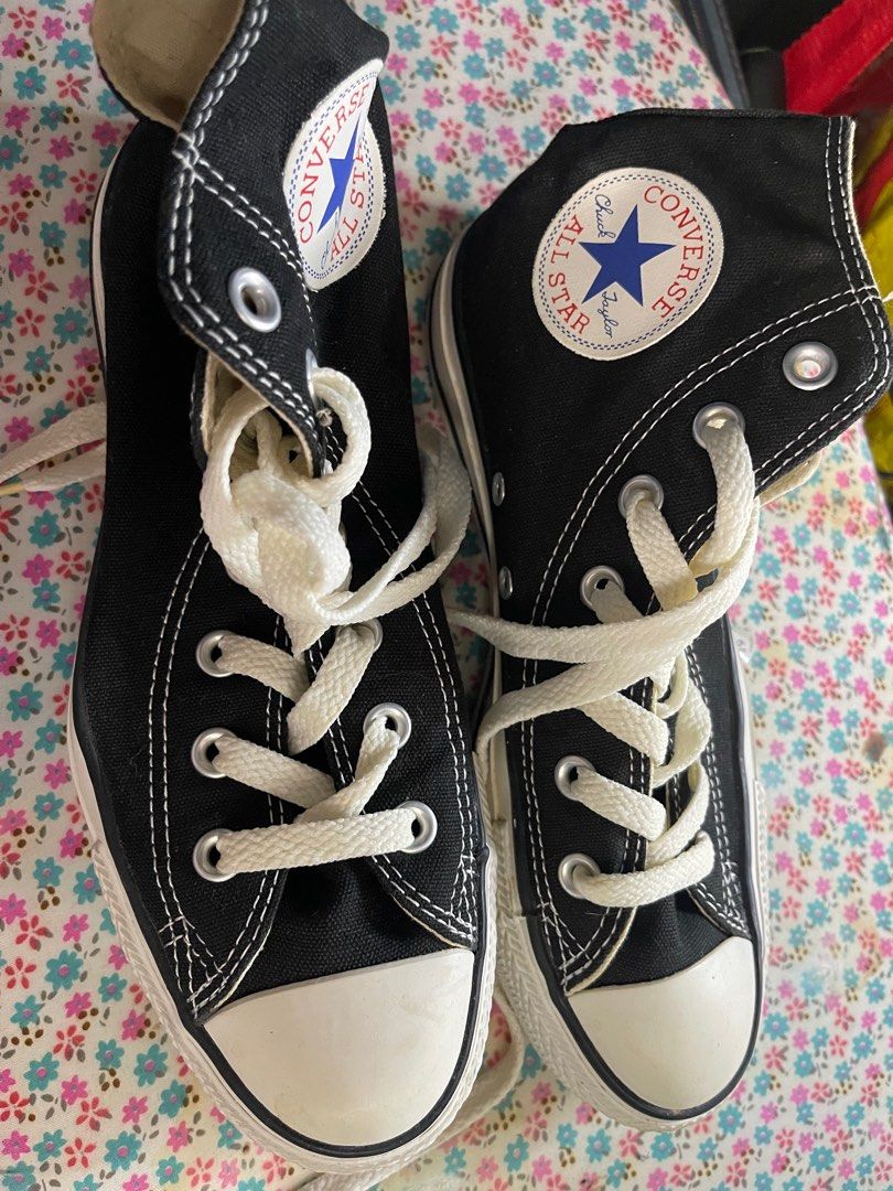 Used black high top converse online