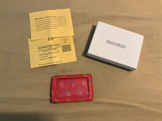 Preowned Excellent Condition Dooney & Burke ID Wallet Card Case PINK