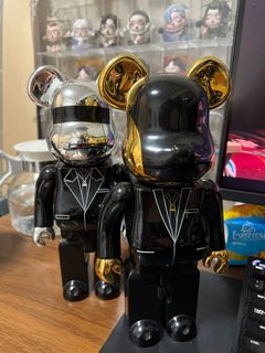 Bearbrick 1000% Daft Punk Silver - Thomas Bangalter Humans After All