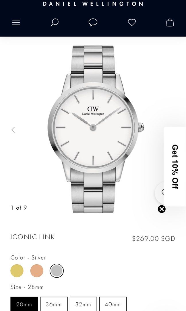 Daniel wellington hot sale watch iconic