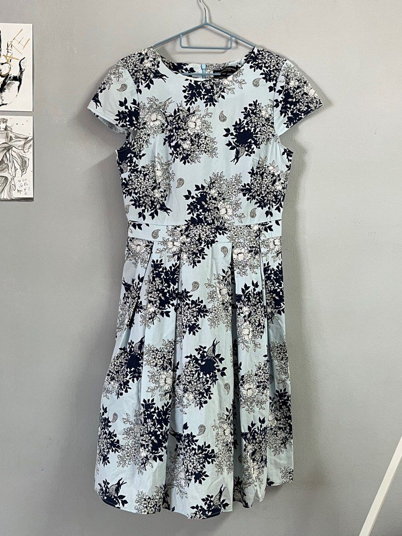 Dorothy perkins navy cheap floral dress