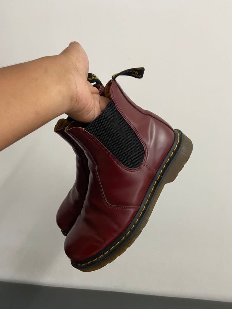 Oxblood dm chelsea sales boots