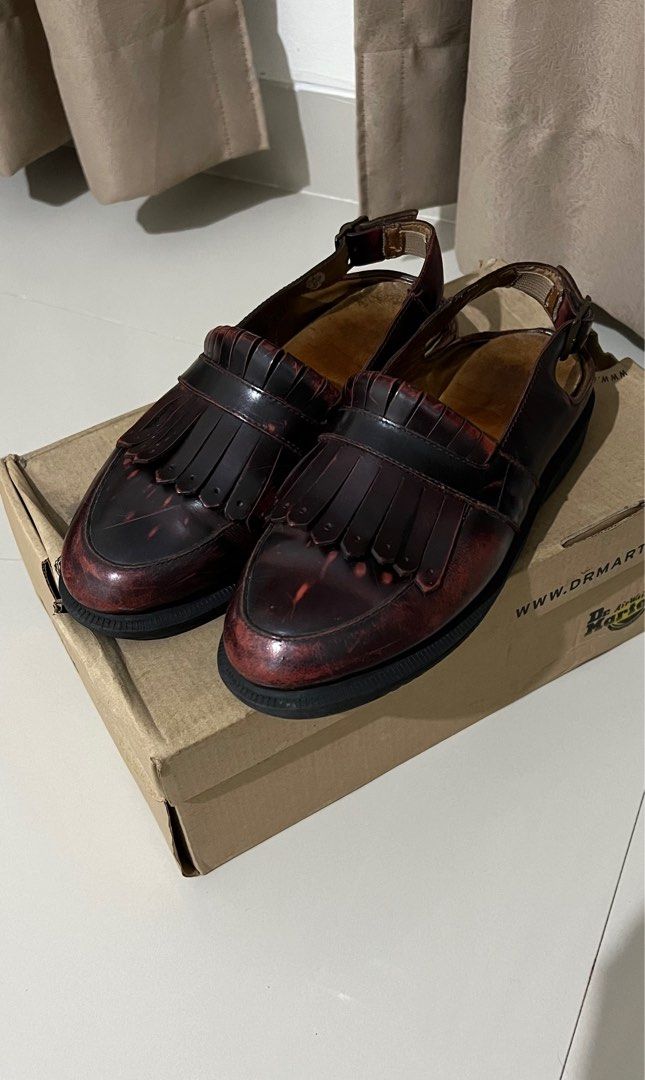 Dr. Martens Valentine Arcadia Leather Fesyen Wanita Sepatu di
