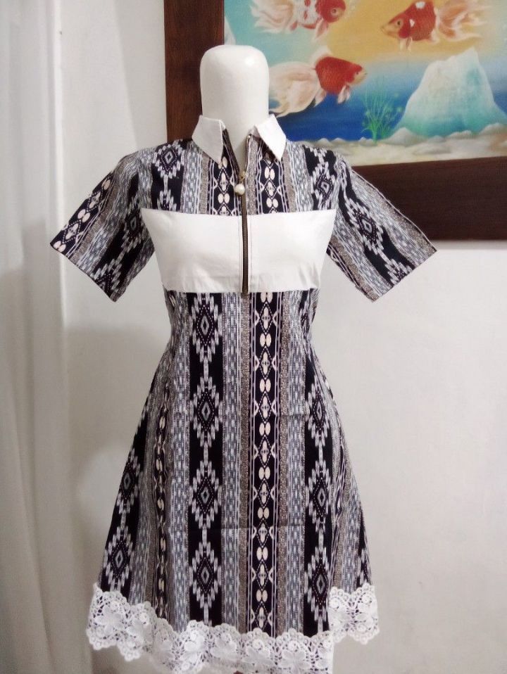 DRESS MOTIF TENUN